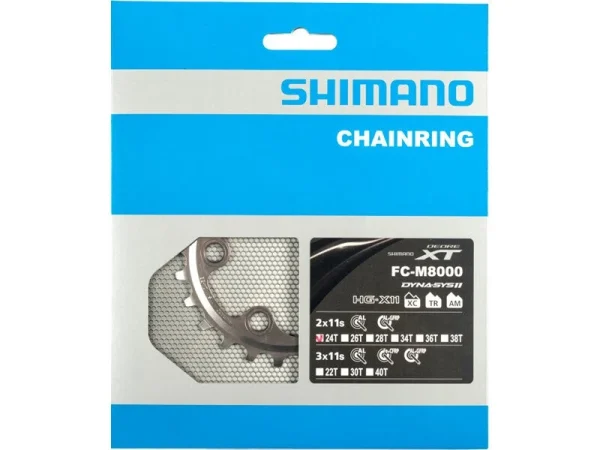 Shimano FC-M8000 Kettenblatt 11s, 2-fach 1