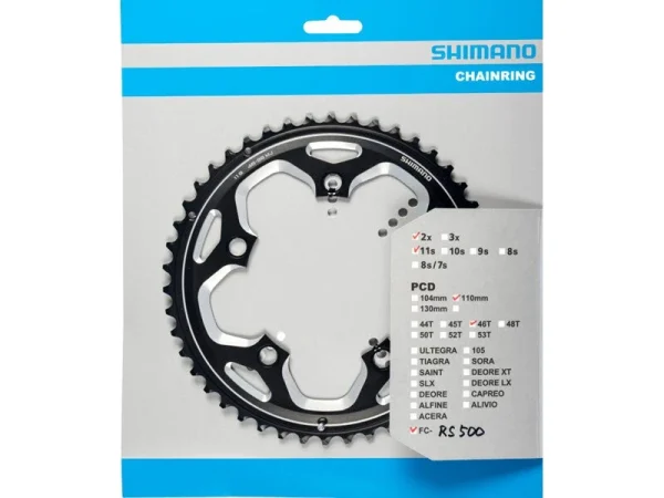 Shimano Kettenblätter FC-RS500 11-fach Silber Od. Schwarz 1